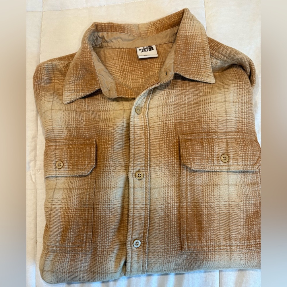 North face men’s arroyo flannel shirt size L - Picture 3 of 7